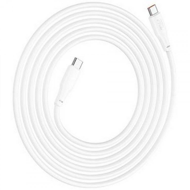 Кабель USB Hoco X93 USB TYPE-C - USB TYPE-C, Charge&Sync, 60Вт, 2м белый BL1 (HOCO 0909051420)