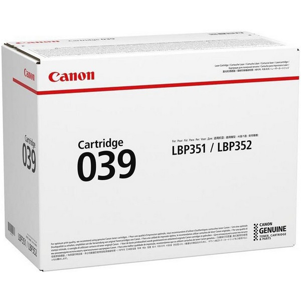 Canon 0287C001 Тонер-картридж 039 BK для Canon LBP351x, 352x (11000 стр.)