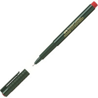Ручка капиллярная Faber-Castell FINEPEN 1511 Document, 0,4 мм, цвет красный (Faber-Castell 151121)