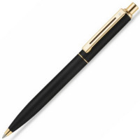 Ручка шариковая автоматическая Sheaffer Sentinel 327 Matte Black, Gold Tone Trim, Синяя (Sheaffer SB32750C/E232751/SH08047)