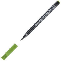 Маркер акварельный KOI Coloring Brush Pen, художественный, кисть, цвет 130 Sap Green (Sakura XBR#130)