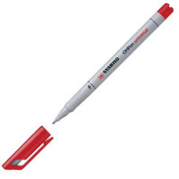 Маркерная ручка Stabilo OhPen Universal, 0,7 мм. F, красная, неперманентные чернила (STABILO 852/40)