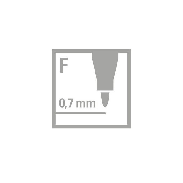 Маркерная ручка Stabilo OhPen Universal, 0,7 мм. F, красная, неперманентные чернила (STABILO 852/40)