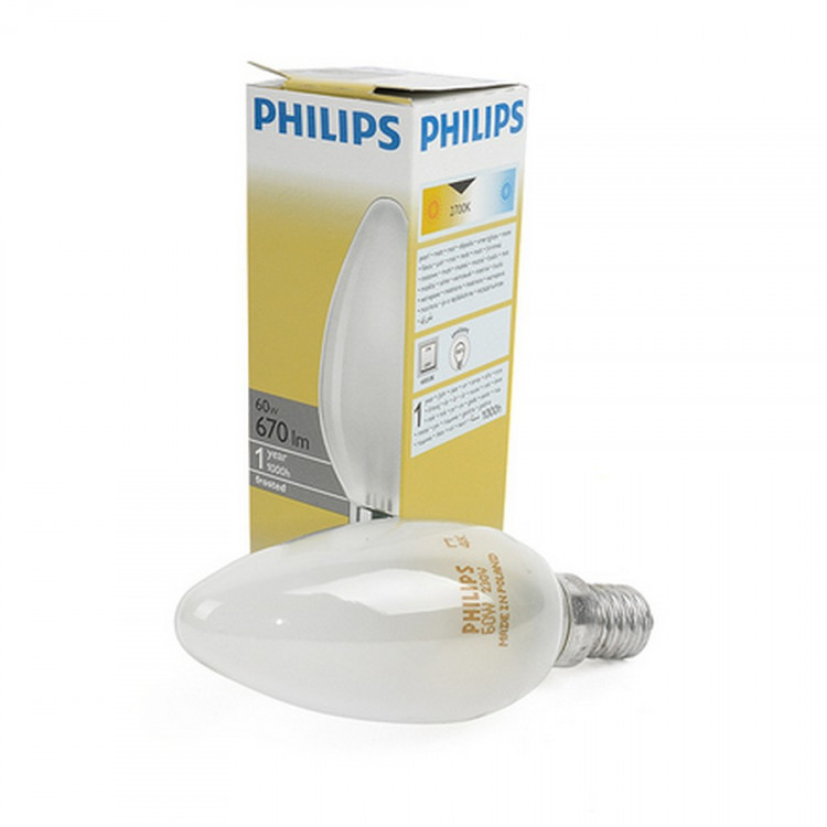 Лампа PHILIPS B35 60W E14 FR 011763