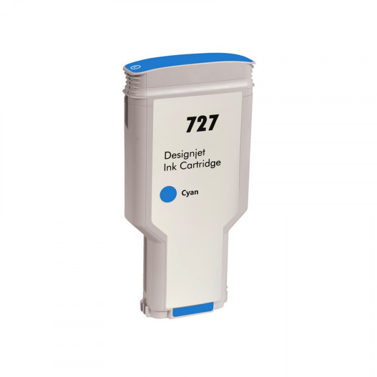 NV Print NVP-B3P19A Струйный картридж 727 (NV-B3P19A) Cyan для HP DesignJet T920 / T930 / T1500 / T1530 / T2500 / T2530 (130 мл) совместимый