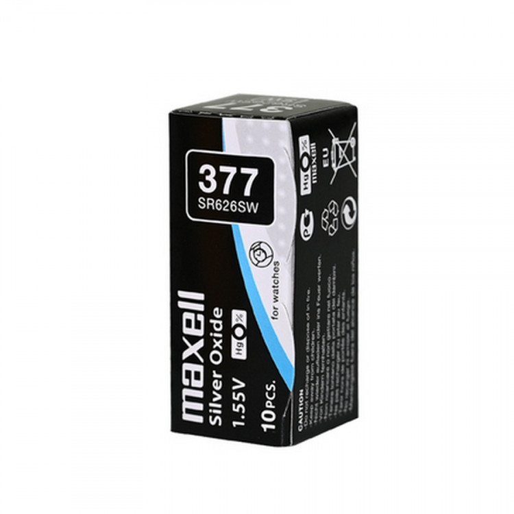 Батарейка MAXELL SR626SW 377 (0%Hg) Комплект 10 шт. Батарейка MAXELL SR626SW 377 (0%Hg) Комплект 10 шт.