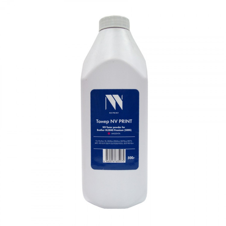 NV Print NVP-HL3040-PR-500GM Тонер для Brother (500г) Magenta для HL-3040cn, 3045cn, 3070cw, 3075, 3140, 3170, 4040, 4070, MFC-9010, 9120, 9125, 9320, 9325; DCP-9010cn совместимый Premium