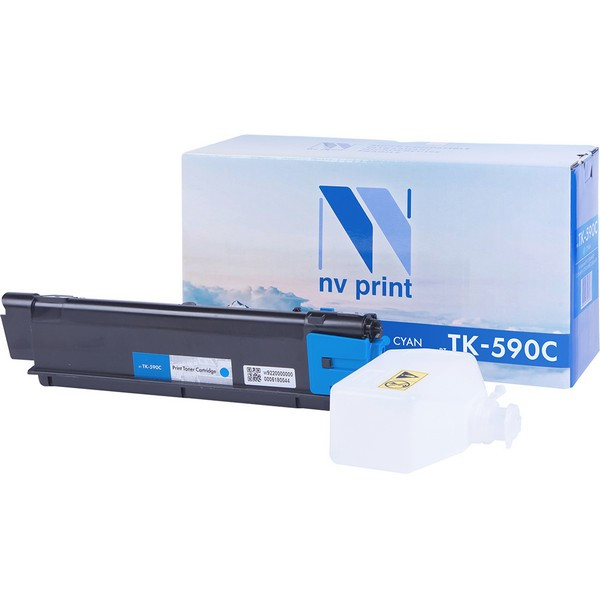 NV Print NVP-TK590C Картридж совместимый NV-TK-590 Cyan для Kyocera FS-C5250DN /  C2026MFP /  C2026MFP+ /  C2126MFP /  C2126MFP+ /  C2526MFP /  C2626MFP /  Ecosys P6026cdn (5000k)