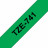 Brother TZE741 Плёнка для наклеек Brother TZE-741 чёрный шрифт на зелёной основе, 18мм*8м