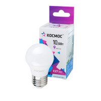 Лампа светодиодная КОСМОС LED10.5wGL45E2765 10.5Вт E27 6500K BL1