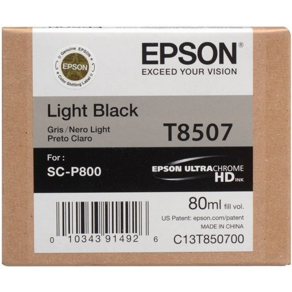 Epson C13T850700 Картридж серый T8507 для Epson SureColor SC-P800 (80 мл)