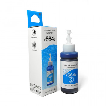 NV Print NVP-C13T66424A Чернила T6642 (NV-C13T66424A) для аппаратов Epson (70 ml) Cyan (в коробке) совместимые NVP-C13T66424A, Совместимость: , ресурс: 0 стр.