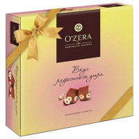Конфеты шоколадные O'ZERA "Вкус радостного утра" с цельным фундуком, 180 г, 267