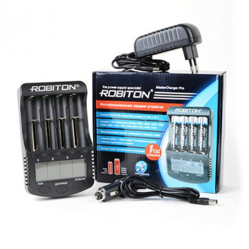 Зарядное устройство ROBITON MasterCharger Pro с дисплеем Тип: B3/A-Li/MH/NC-TNGJSHMOQVLucЦена: за 1 шт.