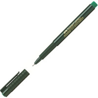 Ручка капиллярная Faber-Castell FINEPEN 1511 Document, 0,4 мм, цвет зеленый (151163)